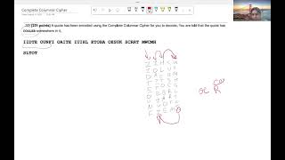 Complete Columnar Cipher - Codebusters - Science Olympiad