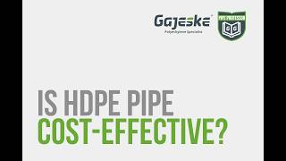 Ask the Pipe Professor: Is Poly More Cost-Effective Than Other Piping Materials?