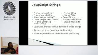 JavaScript Obfuscation - HackerspaceSG GeekUp