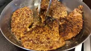Cranberry-Nut Crusted Pheasant | Maple Syrup Butter Sauce | Thanks For The Birds, Michael Theiler!