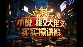 小说推文25万粉丝大佬实操干货讲解