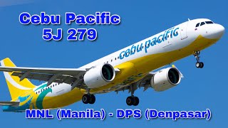 Cebu Pacific 5J 279 | MNL (Manila) - DPS (Denpasar) | Airbus A321-271NX | 8 Jan 2024