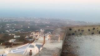 View from Kastelli(Venetian Castle)-- Pyrgos Village, Santorini