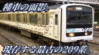 【時刻表には載ってない】209系MUE-Trainの細部を観察。