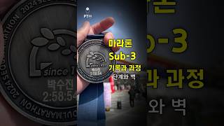 마라톤 Sub-3, 과정과 기록