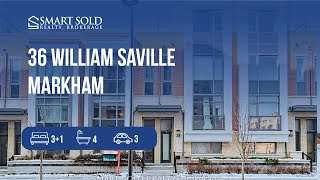 36 William Saville, Markham | 3+1 Bedrooms, 4 Bathrooms