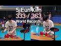 SiEun Kim with 2 potential world records in a day!!! (시은 누나, 하루에 세계 신기록 2개)