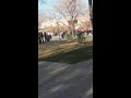 Iranian students filmed protesting on campus