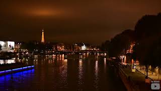 ASMR Paris at Night People Sound Ambience 7 Hours 4K - Sleep Relax Focus Chill Dream