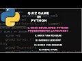 Make Quiz Game project with  python ।। python project 💯