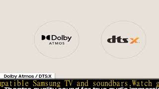 SAMSUNG HW-Q60B 3.1ch Soundbar w/ Dolby Atmos, DTX Virtual:X Q Symphony, Adaptive Sound, Game Mode,