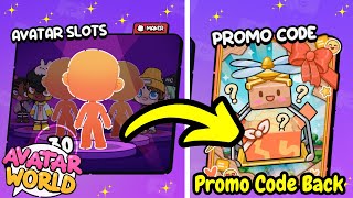 UPDATE! ✅ UNLOCK THE PROMO CODE MENU IN AVATAR WORLD 😍