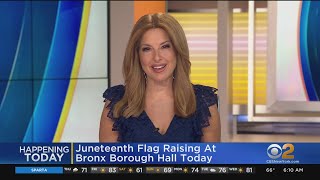 Juneteenth flag raising in the Bronx