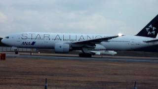 [Star Alliance] All Nippon Airways Boeing 777-200 JA711A takeoff from ITM (Osaka - Itami Int'l)