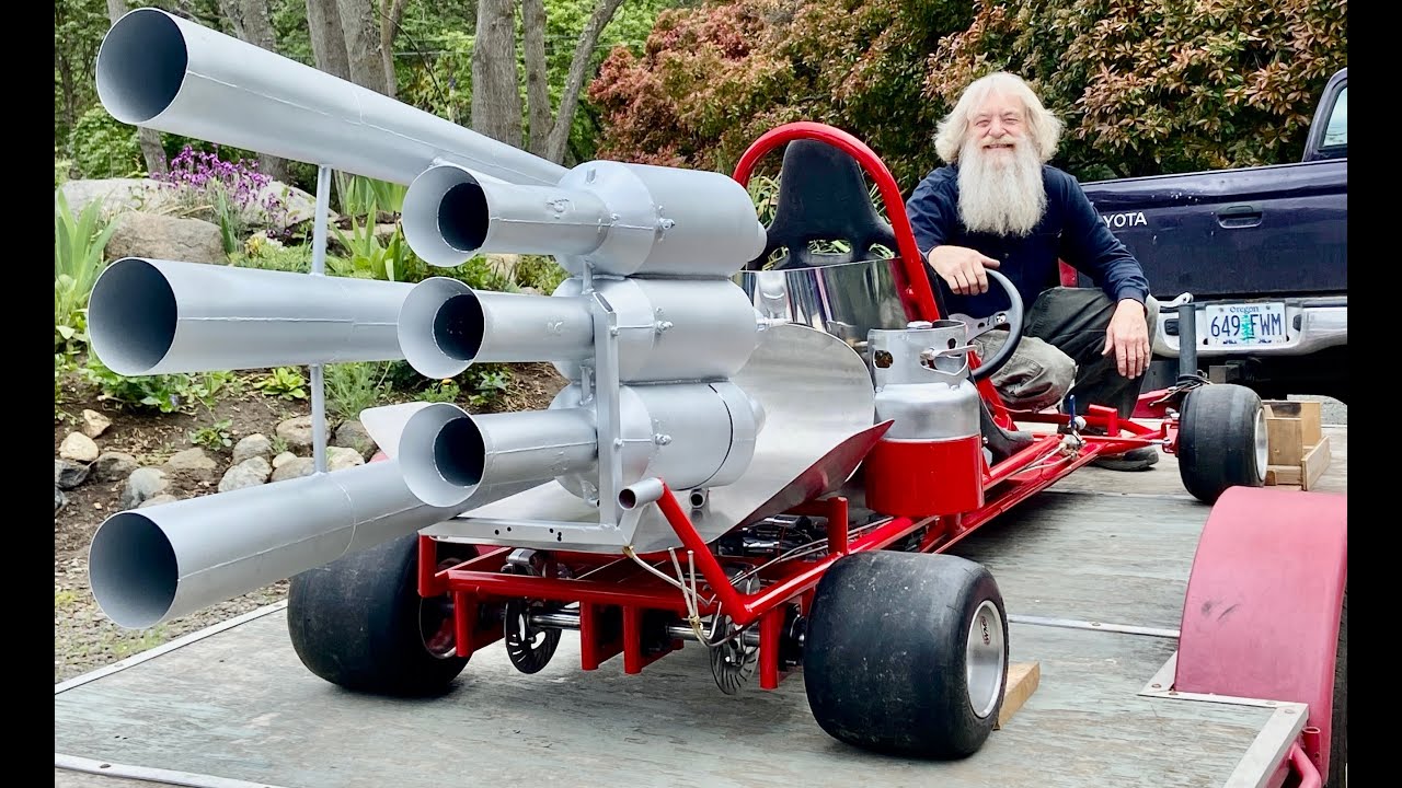 Crazy Rocketman The Beast Jet Kart Build Youtube