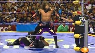 Alan Stone, Scorpio Jr., Shocker, Zumbido vs Chessman, Cuervo, Escoria, Ozz © [MEX ATOMICOS]