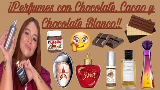 PERFUMES CON CHOCOLATE 🍫 CACAO Y CHOCOLATE BLANCO!! 😍