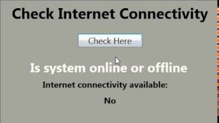 how to check internet connection is available using wpf