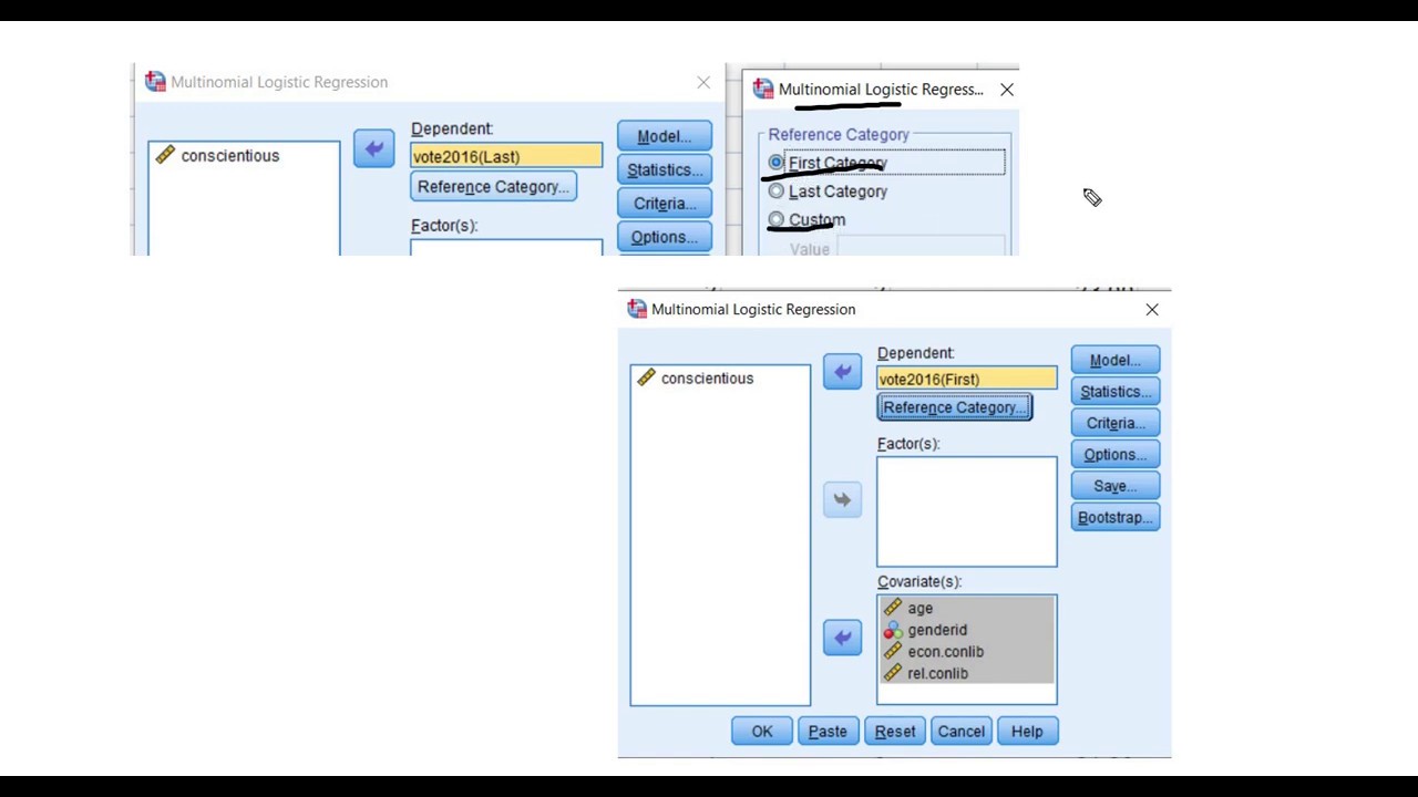 Multinomial Logistic Regression Using SPSS (July, 2019) - YouTube