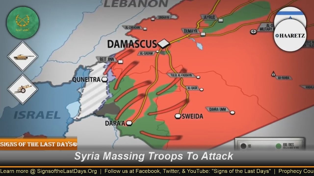 Syria Massing Troops To Attack Israel Buffer Zone As U.S. Warns - YouTube