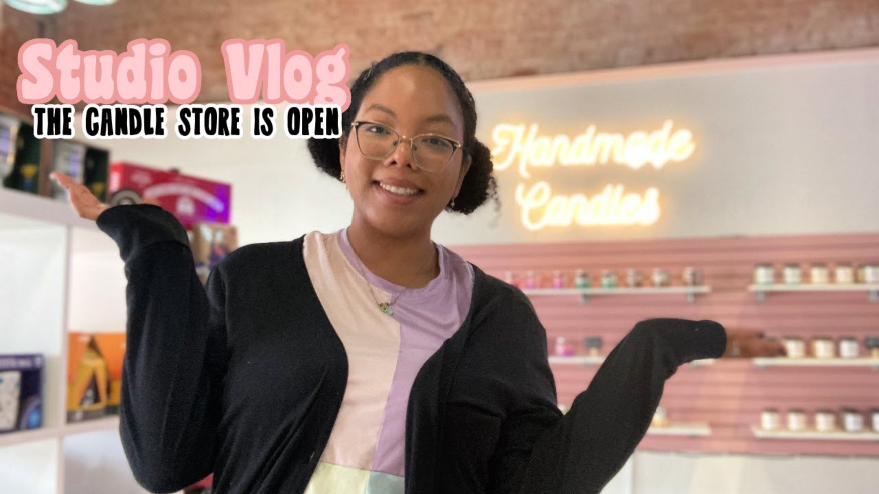 Studio Vlog Opening My Candle Storefront Youtube
