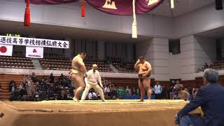 2012 選抜高校相撲弘前大会 団体決勝 三本木農業ー鳥取城北