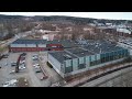 drone video 4k keski espoon uimahalli ja kuninkaantien lukio