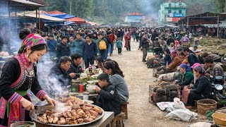 KHÓ QUÊN CHỢ VÙNG CAO - LÙNG PHÌNH (Lào Cai) | Ẩm Thực Đậm Đà, Lợn Cắp Nách Và Nông Sản Quý