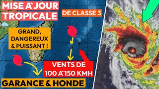 Un cyclone dangereux et important approche l'île Maurice, la Réunion et Madagascar !