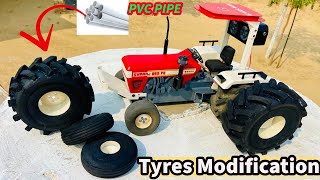 Modified version of swaraj 855 FE using pvc pipe and rubber mate