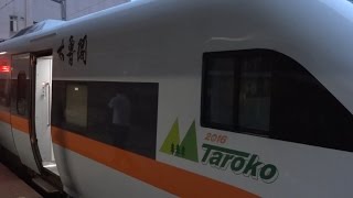 1105次區間車樹林站1A月台開車+202次太魯閣自強號樹林站2A月台停車(馬白水太魯閣之美彩繪列車)