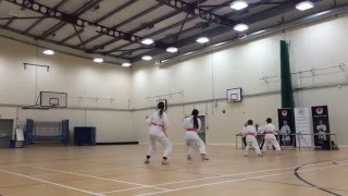 Shotokan karate red belt grading