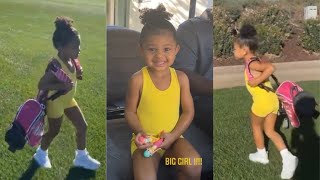 Stormi Webster Going to the Golf Course