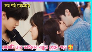 মেয়েটি তার ভাইয়ের বন্ধুর প্রেমে পড়ে 😘(সব পর্ব একসাথে)Hidden Love Chinese drama explain in bangla.