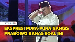 Ekspresi Capres Prabowo Saat Singgung Nilai Anies 11 dari 100 di Debat Capres