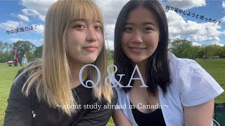 [Q＆A] カナダに来て２ヶ月の自分たちが本音で答えてみた!カナダ生活・留学について・将来のこと:)