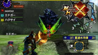 (MHX)モンスターハンタークロス　方言実況　プラキディオスVSライトボウガン＋α