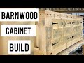 Barnwood kitchen cabinet build