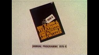 Monday 13th March 1978 BBC1 - Schools - General Studies - Rare Domestic Recording