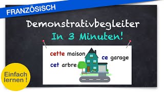 Demonstrativbegleiter / Französisch