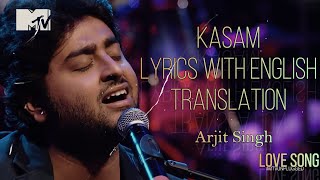 Arijit Singh : Kasam Full Song (Lyrics Video) | Jeet Gannguli, Rashmi Virag | Babloo Bachelor