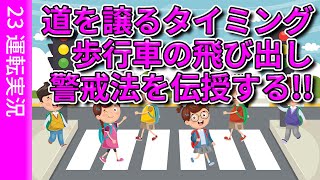 【視聴者質問】道を譲るタイミング、歩行車の飛び出し警戒法を伝授する!!  | けんたろうの運転チャンネル