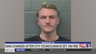Man charged after Danville city councilman set on fire in attack over 'personal matter,' unrelated t