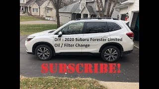 DIY : 2020 Subaru Forester Limited Oil / Filter Change