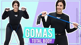 EJERCICIOS CON GOMAS PARA TONIFICAR EL CUERPO EN CASA