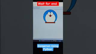 Creating Doraemon Using Python #shorts #short #trending #doraemon #python #programming