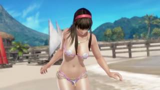 Dead or Alive Xtreme 3 Hitomi all Relax/Intro/Outro Scenes and sexy DLC Bikinis