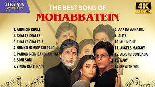 Soundtrack Of Mohabbatein || Shahrukhan & Aishwarya || Best Evergreen Hindi Songs