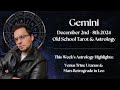 Gemini Weekly December 2nd-8th 2024 Old School Astrology & Tarot