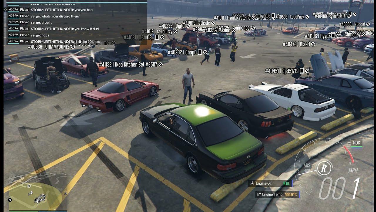 Gta V Pc Fivem Car Meet At Zone 3 On Rsm Freeroam Youtube